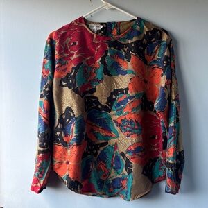 Vintage Anne Taylor 100% Silk Blouse, S